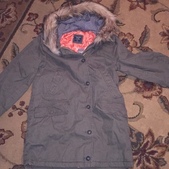 NWT Abercrombie and Fitch Twill Parka - Picture 5 of 6